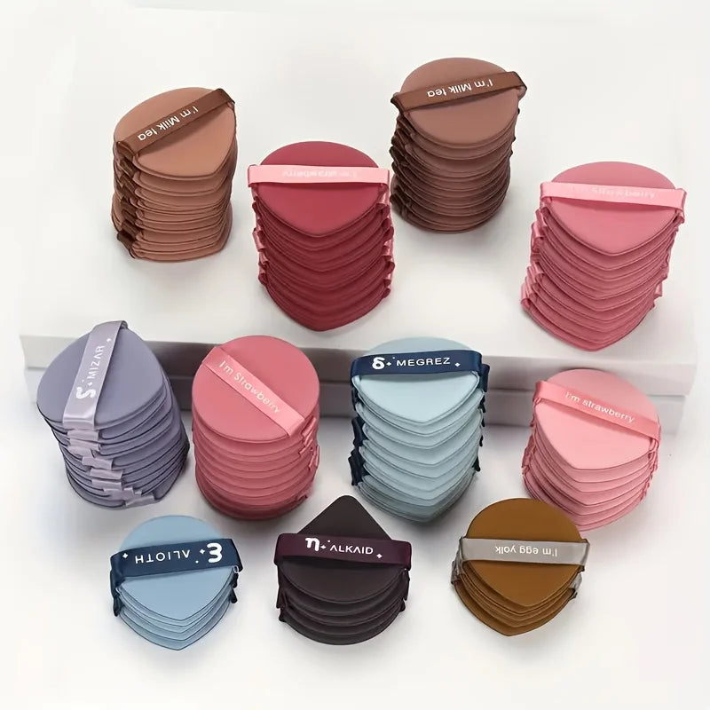 25 Wet-and-Dry Makeup Sponges, Suitable for Foundation, Concealer, and Loose Powder; and Professional Makeup Application